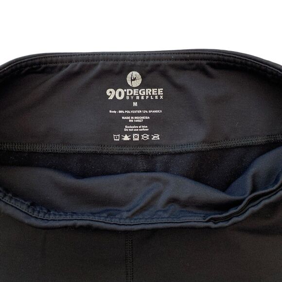 90 Degrees Reflex Fleece Lined Leggings Ankle Length Medium Bundle Lot of 2 - Picture 4 of 16